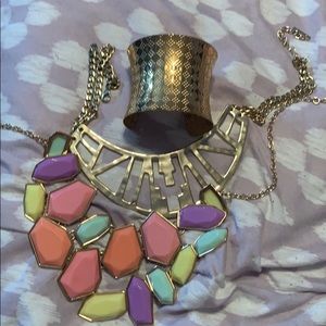 2 necklaces never worn and a bracelet